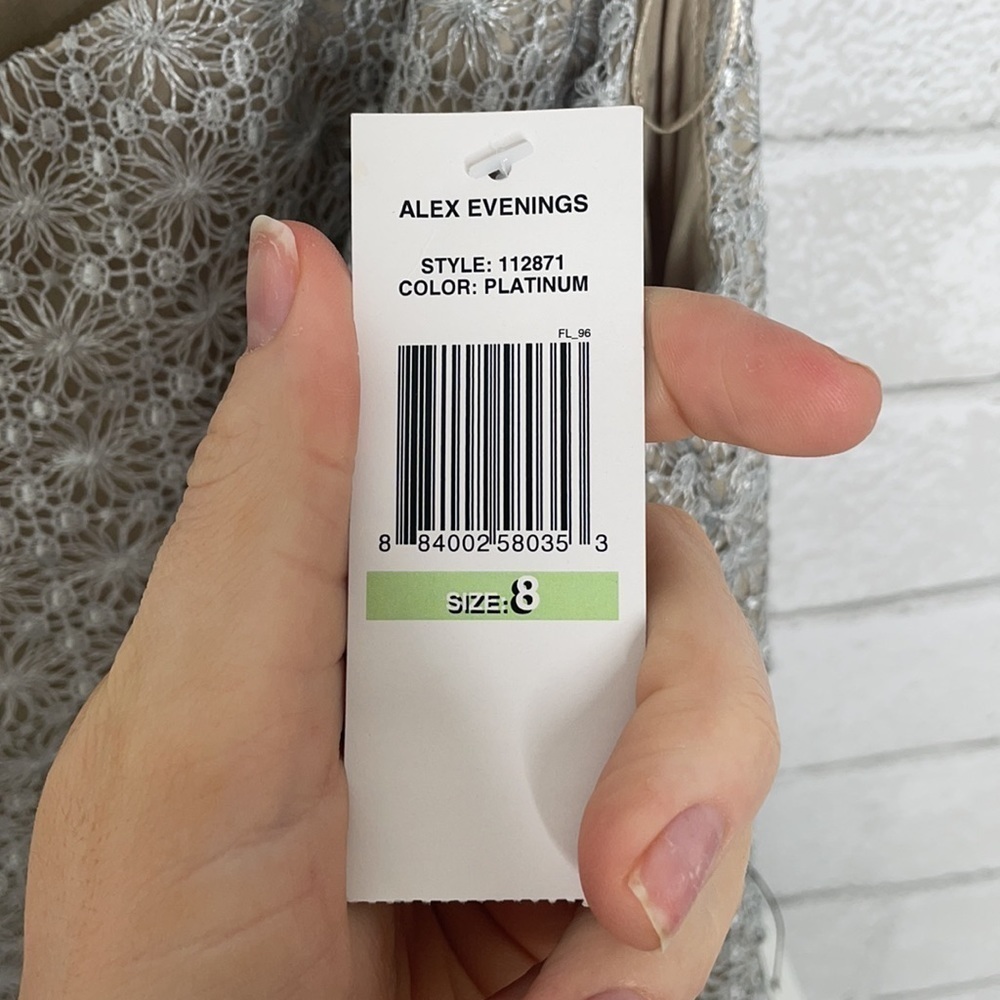 NWT Alex Evenings Platinum Special Occasion Dress - Picture 10 of 12
